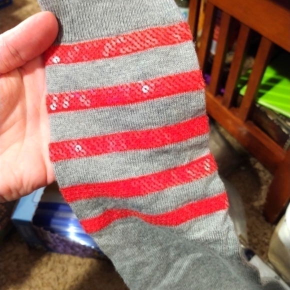 GAP Medium Striped Cardigan with Sequin Sleeves - Picture 4 of 5